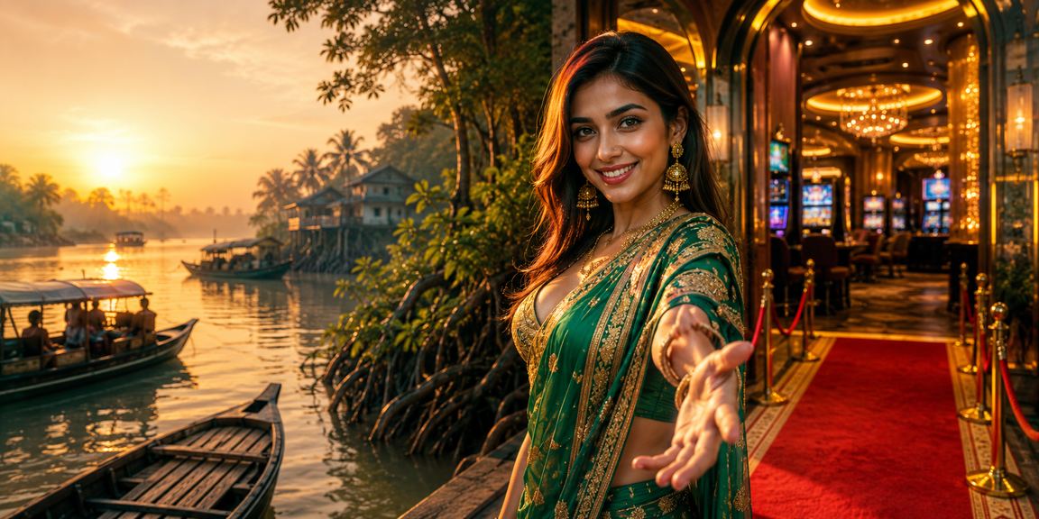 সুন্দরবনের ক্যাসিনো বেটিংয়ের দৃশ্য এবং মোবাইল ব্যবহারকারী